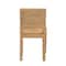 Bali & Pari Anfield Modern Bohemian Natural Seagrass and Mahogany Wood Dining Chair 243-13485-ZORO - alternate 5
